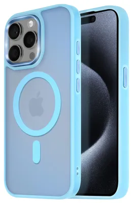Immagine prodotto di Custodia MagSafe SGS per iPhone 15 Pro, colore blu