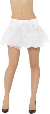 Produktbild von Smiffys - Petticoat für Damen SM830 (Einheitsgröße) (Weiß)
