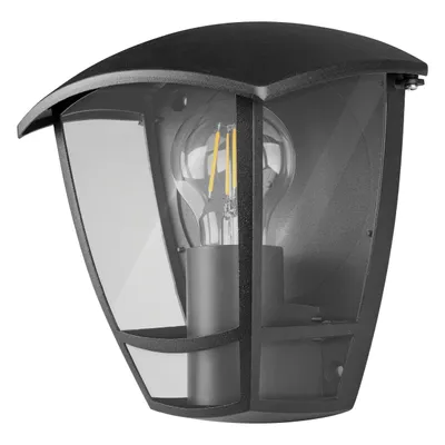 Produktbild von MasterLED Außenwandleuchte E27 IP44 Schwarz Aluminium Wandlampe Garten Laterne Fassadenleuchte Klassisch Modern