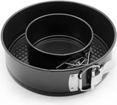 Obrázek produktu pro Sada 2 pružinových forem, dortové nádobí na pečení kulatých dortů 11 cm / 18,6 cm