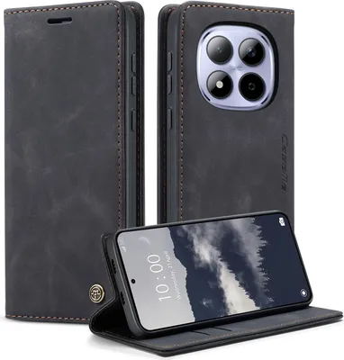 Produktbild von Xiaomi Redmi Note 15 Pro 5G Hülle - CaseMe 013 Klapphülle - Schwarz