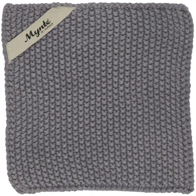 Produktbild von Topflappen 'Mynte' dunkel grau gestrickt von IB Laursen