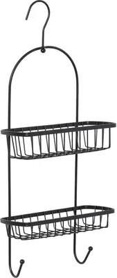 Produktbild von Tendance Duschregal schwarz Metall 10x22,5x55 cm