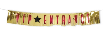 Produktbild von VIP Party Dekorations Artikel - Eingang Fransen Banner 150x21 cm