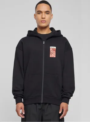 Produktbild von Upscale by Mister Tee - Herren Puffer Peace Heavy Oversize Sweatjacke - BLACK - S