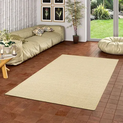 Produktbild von Sisal Natur Teppich Astra Hirse, Größe:160x160 cm