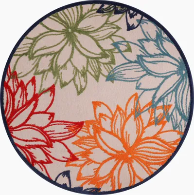 Produktbild von Teppich FLORAL 9031 MULTI 150x150 RUND