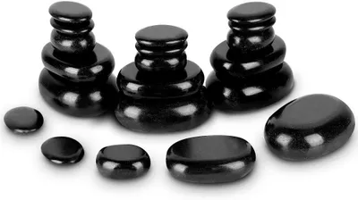 Obrázek produktu pro Sada masážních kamenů, 20 kusů, lávové kameny, pro masážní terapii, vícebarevné