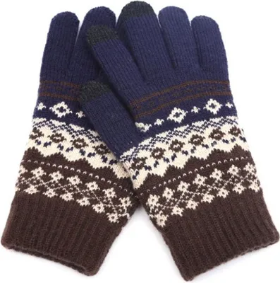 Produktbild von Damen Winterwarme Thermofleece-Handschuhe, dick verdickt, Touchscreen-Handschuhe