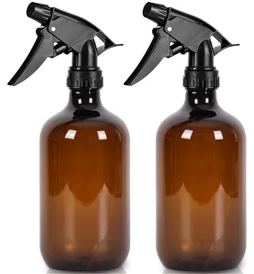 Sprühflaschen 2x 500 ml mit 3 Düsen, nachfüllbar, transparent