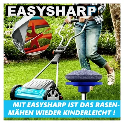 Produktbild von EASYSHARP Rasenmäher Messerschärfer Set, Rasenmäherschärfer und Auswuchtgerät [2er Set]
