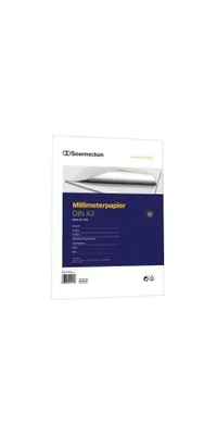 Produktbild von Soennecken Millimeterblock 1233 DIN A3 Bücherpapier 50Blatt rot