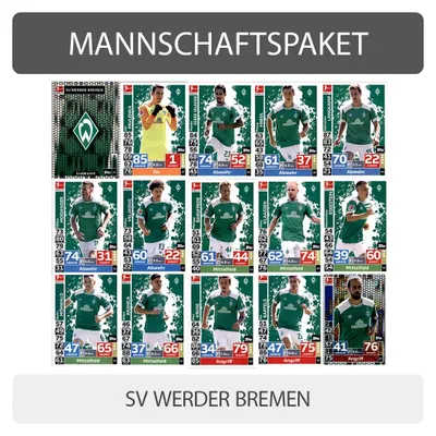 Produktbild von Topps Match Attax - 2018/19 - Mannschaftspaket - SV Werder Bremen