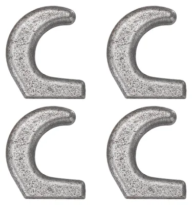 4 Stück Stahl-Kettenhaken, 46 mm, für Anhänger & LKW