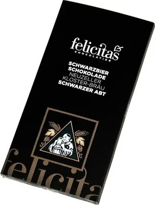 Produktbild von Schwarzbier Schokolade "Schwarzer Abt" von der Confiserie Felicitas (100 g)