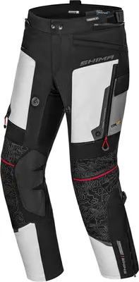 Zdjęcie produktu dla Spodnie motocyklowe SHIMA Tracker damskie, materiałowe, kolor szary/biały, rozmiar 3XL
