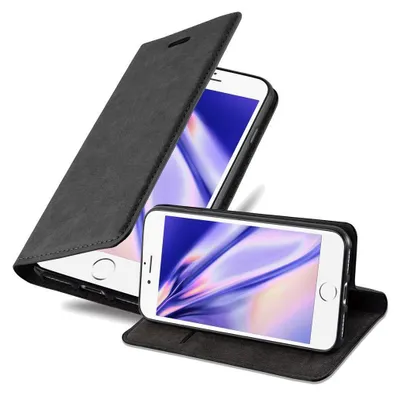 Produktbild von Cadorabo Hülle für Apple iPhone 6 / 6S Schutz Hülle in Schwarz Handyhülle Etui Case Cover Magnetverschluss