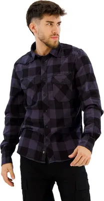 Productafbeelding van Brandit Check, langshirth, zwart, grijs, maat 6XL, heren, zwart, grijs, 6XL