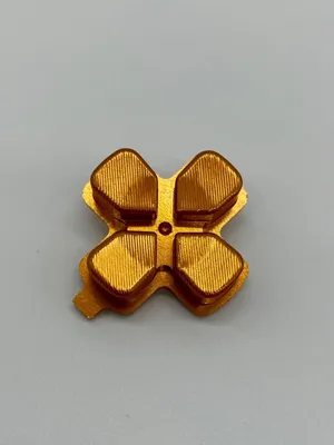 Produktbild von PlayStation 5 DualSense PS5 Controller Stick Thumbstick Joystick Kappen Knöpfe Alu Metall: Steuerkreuz Gold