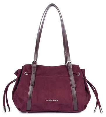 Image de Lancaster Sac cabas épaule Zippé M Velvet Emma Bordeaux