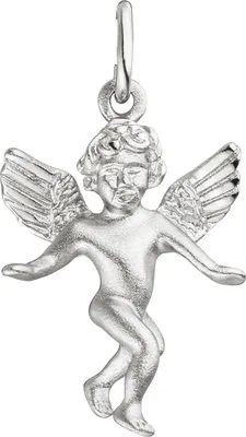 Produktbild von JOBO Anhänger Engel Schutzengel 925 Sterling Silber matt Schutzengelanhänger