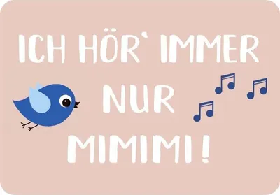 Produktbild von Kulthänger Blechschild Mimimi, KH 092