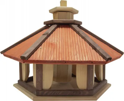 Image de 4iQ Mangeoire pour oiseaux en bois massif CZAJKA IX 43x49,5x43,5 cm