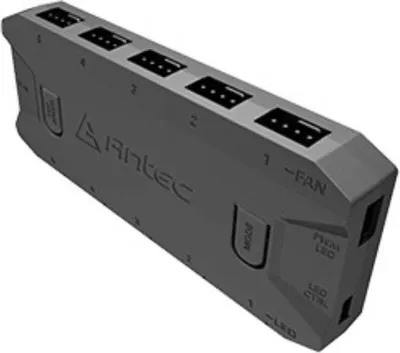 Obrázek produktu pro Antec ARGB & PWM FAN CONTROLLER, 3-pinový konektor, 4pinový konektor, 12 V, 41 mm, 102 mm, 15 mm, 31 g