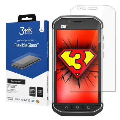 Produktbild von 3mk Display Hybridglas FlexibleGlass für CAT S40 0,3mm 7H