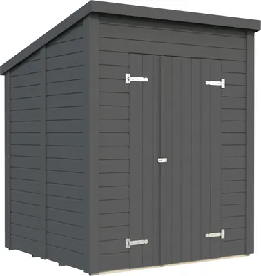 Produktbild von Gartenhaus Palmako Leif 3 m² inkl. Fußboden 189 x 186 cm dunkelgrau