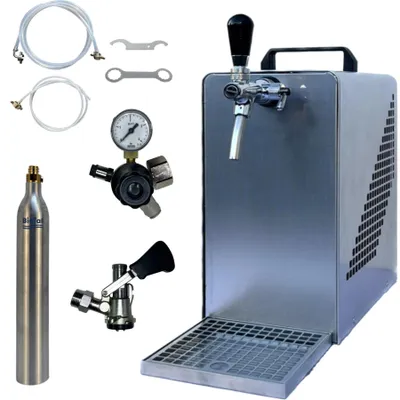 Produktbild von Bierkühler BieTal® Bierzapfanlage 30 L/h KOMPLETTSET - KEG Typ S - 425g CO2