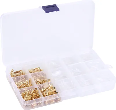 Obrázok produktu pre 270 ks konektor drôtu Elektrické samčie ženské svorky Priemyselné dodávky 2,8/4,8/6,3 mm