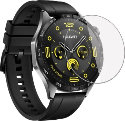 Produktbild von Strap-it Glas-Displayschutzfolie - geeignet für Huawei Watch GT 4 (46 mm) - Schutzglasplatte (transparent)