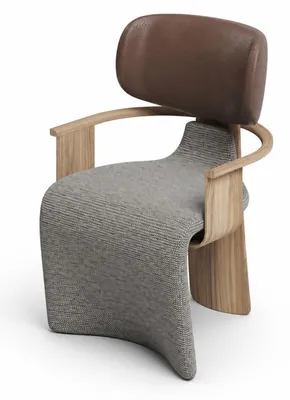 Immagine prodotto di Sedia, stile moderno, tessuto, legno, schienale, comoda, elegante, confortevole