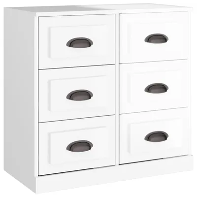 Zdjęcie produktu dla vidaXL Kredens biały wysoki połysk 70x35,5x67,5 cm materiał drewnopochodny