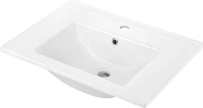 Produktbild von Keramisches Waschbecken mit Platz für eine Mischbatterie - 60 cm