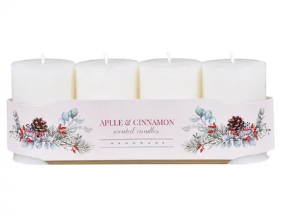 Zdjęcie produktu dla Nohel Garden Świeca adwentowa Rustykalna zapachowa matowa d6x10cm 4szt