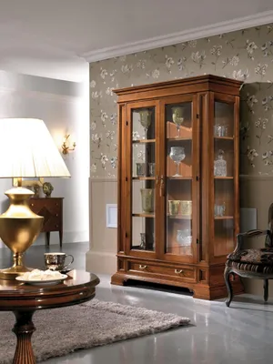 Produktbild von Wohnzimmer Anrichte Glas Schrank Vitrine Esszimmer Anrichte Holz Schränke Möbel