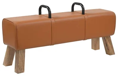 Produktbild von vidaXL Sitzbank Braun 110 x 30 x 45 cm Echtleder