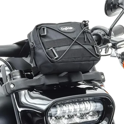 Image de Sacoche de guidon moto pour chopper et cruiser # LB1