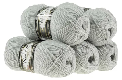 Strickgarn ALIZE SUPERLANA KLASIK grau