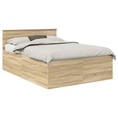 Immagine prodotto di vidaXL Struttura letto con testiera in rovere Sonoma 150 x 200 cm Materiale a base di legno