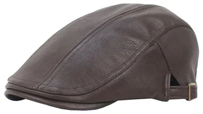 Produktbild von Lauwexe Leder-Ivy-Cap Fš¹r Herren 1 Stš¹ck, Vintage-Newsboy-Hut Mit Verstellbaren Riemen, Ideal Fš¹r Fahrt, Jagd, Golf Und Kostš¹mpartys