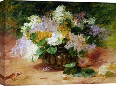 Obrázok produktu pre Umelecká tlač na plátne - Georges Jeannin, Zátišie s ľalkami - 120x90 cm