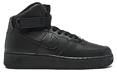 Immagine prodotto di Nike Air Force 1 High LE, colorazione Triple Black (taglia per ragazzi), taglia EU 36.5