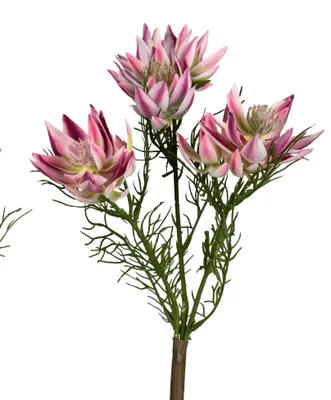 Produktbild von künstlicher Distelzweig pink H. 34cm Formano Kunstblumen F25