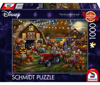 Produktbild von Thomas Kinkade Studios: Disney - Mickey & Minnie Pumpkin Festival (1000 Teile)