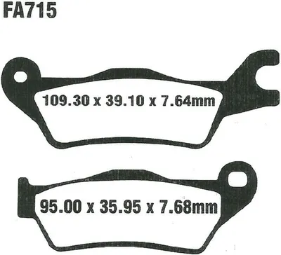 Obrázek produktu pro Brzdové destičky pro přední kolo motocyklu Suzuki GSX-R 125 RLZ ABS, rok výroby 2021, od firmy EBC –