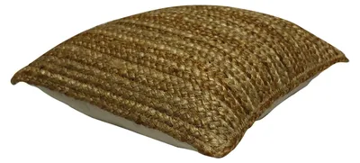Produktbild von Kissen geflochten - 100 % Jute - 60 x 60 cm - Naturfarben - ZAMBAI