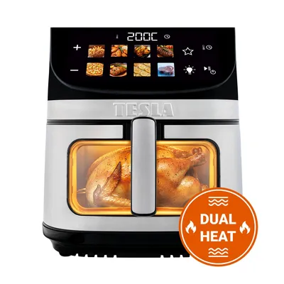 Obrázek produktu pro TESLA AirCook DualHeat QD73 XXL – multifunkční digitální horkovzdušná fritéza